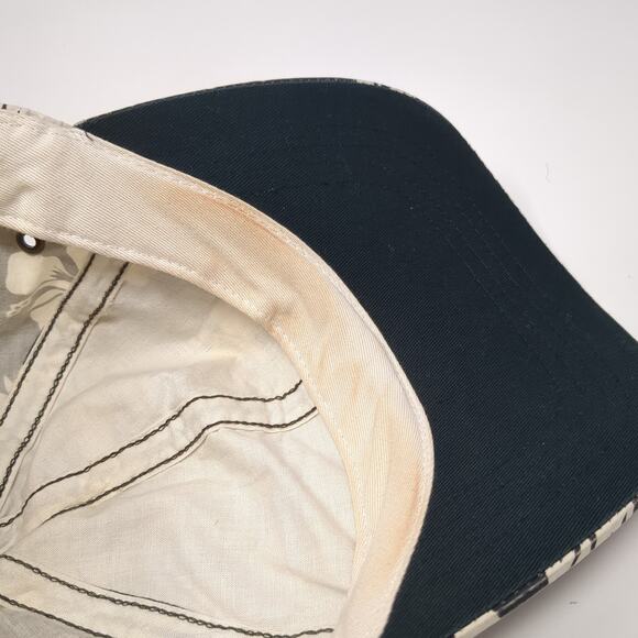 Ha Strapback Baseball Cap Multicolor One Size Adjustable Floral Print 6 Panel - Picture 8 of 9